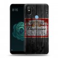 Дизайнерский силиконовый чехол для Xiaomi Mi A2 Budweiser