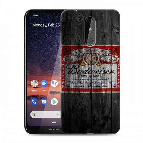 Дизайнерский силиконовый чехол для Nokia 3.2 Budweiser