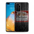 Дизайнерский пластиковый чехол для Huawei P40 Budweiser