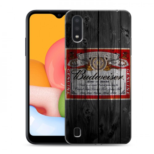 Дизайнерский силиконовый чехол для Samsung Galaxy M01 Budweiser