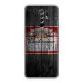 Дизайнерский силиконовый чехол для Xiaomi RedMi 9 Budweiser