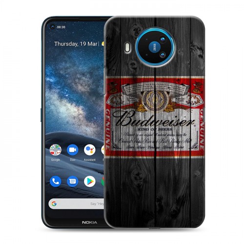 Дизайнерский силиконовый чехол для Nokia 8.3 Budweiser