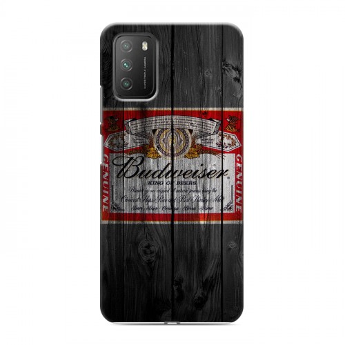 Дизайнерский пластиковый чехол для Xiaomi Poco M3 Budweiser