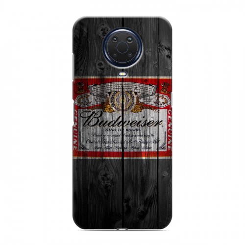 Дизайнерский пластиковый чехол для Nokia G20 Budweiser