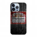 Дизайнерский силиконовый чехол для Iphone 13 Pro Budweiser