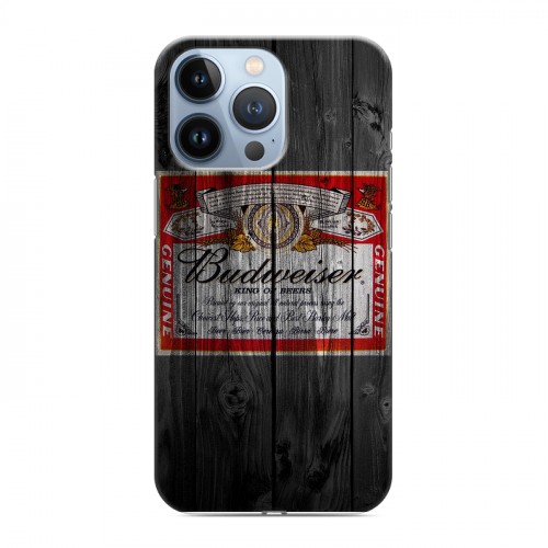 Дизайнерский силиконовый чехол для Iphone 13 Pro Budweiser