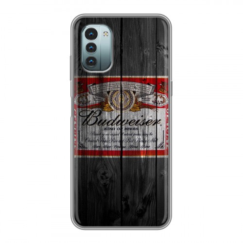 Дизайнерский силиконовый чехол для Nokia G11 Budweiser