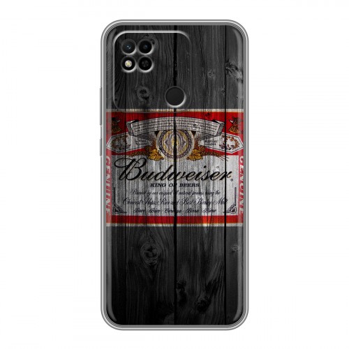 Дизайнерский силиконовый чехол для Xiaomi Redmi 10A Budweiser