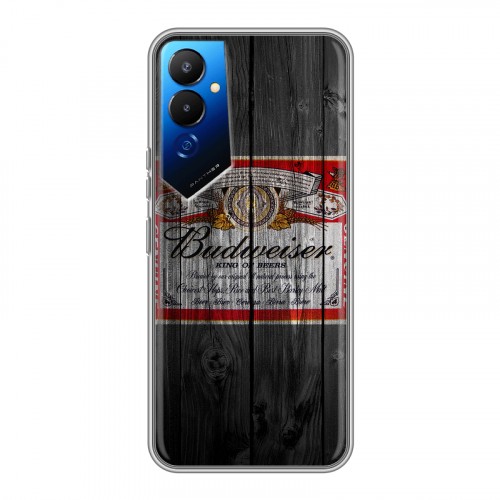 Дизайнерский силиконовый чехол для Tecno Pova 4 Budweiser