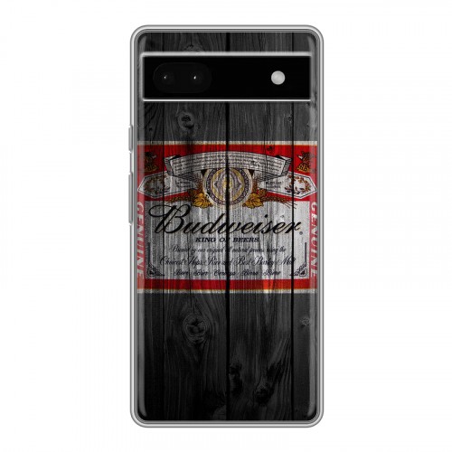 Дизайнерский силиконовый чехол для Google Pixel 6a Budweiser