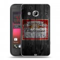 Дизайнерский пластиковый чехол для HTC Desire 200 Budweiser