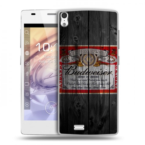 Дизайнерский пластиковый чехол для Prestigio Grace Budweiser