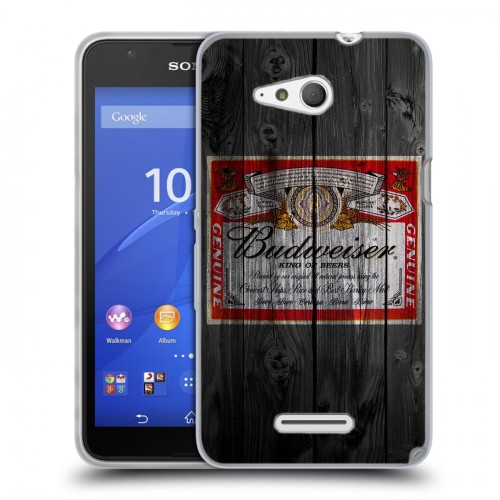 Дизайнерский пластиковый чехол для Sony Xperia E4g Budweiser