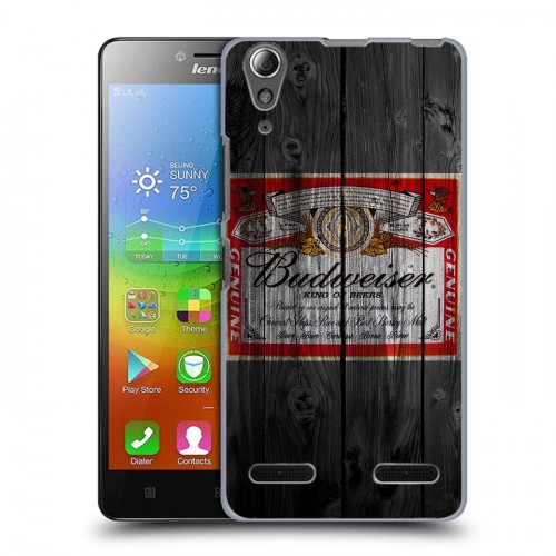 Дизайнерский пластиковый чехол для Lenovo A6000 Budweiser