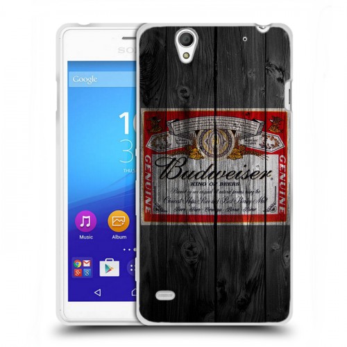 Дизайнерский пластиковый чехол для Sony Xperia C4 Budweiser