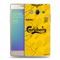 Дизайнерский пластиковый чехол для Samsung Z3 Carlsberg