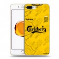 Дизайнерский пластиковый чехол для Iphone 7 Plus / 8 Plus Carlsberg