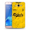 Дизайнерский силиконовый с усиленными углами чехол для Samsung Galaxy J5 (2016) Carlsberg