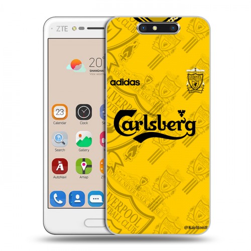 Дизайнерский пластиковый чехол для ZTE Blade V8 Carlsberg