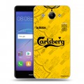 Дизайнерский пластиковый чехол для Huawei Y3 (2017) Carlsberg