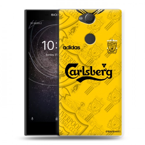 Дизайнерский силиконовый с усиленными углами чехол для Sony Xperia XA2 Carlsberg