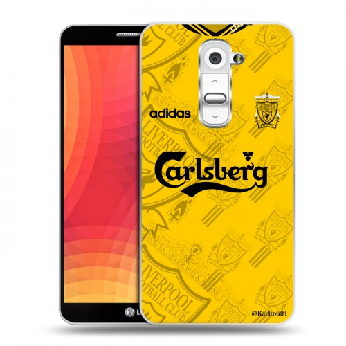 Дизайнерский пластиковый чехол для LG Optimus G2 Carlsberg