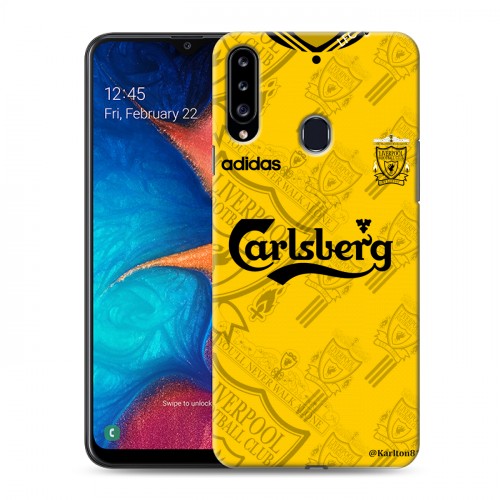 Дизайнерский пластиковый чехол для Samsung Galaxy A20s Carlsberg