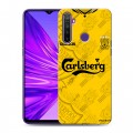 Дизайнерский силиконовый чехол для Realme 5 Carlsberg