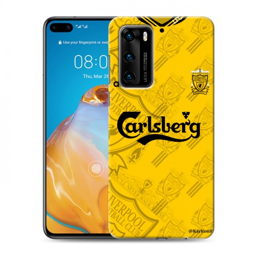 Дизайнерский пластиковый чехол для Huawei P40 Carlsberg