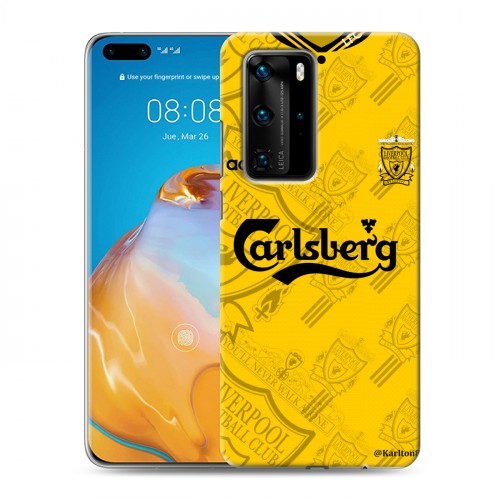 Дизайнерский пластиковый чехол для Huawei P40 Pro Carlsberg