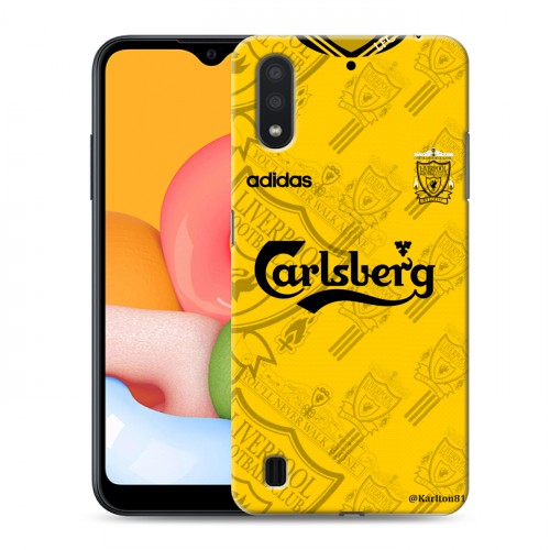 Дизайнерский силиконовый чехол для Samsung Galaxy M01 Carlsberg