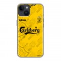 Дизайнерский пластиковый чехол для Iphone 14 Carlsberg