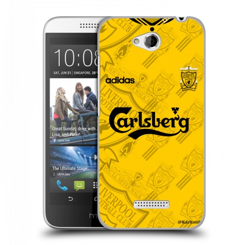 Дизайнерский пластиковый чехол для HTC Desire 616 Carlsberg