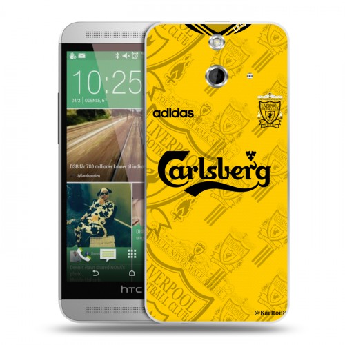 Дизайнерский пластиковый чехол для HTC One E8 Carlsberg