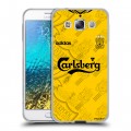 Дизайнерский пластиковый чехол для Samsung Galaxy E5 Carlsberg