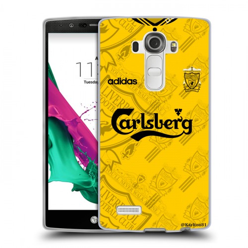 Дизайнерский пластиковый чехол для LG G4 Carlsberg