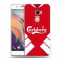 Дизайнерский пластиковый чехол для HTC One X10 Carlsberg