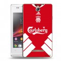 Дизайнерский силиконовый чехол для Sony Xperia E Carlsberg