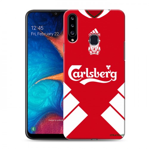 Дизайнерский пластиковый чехол для Samsung Galaxy A20s Carlsberg