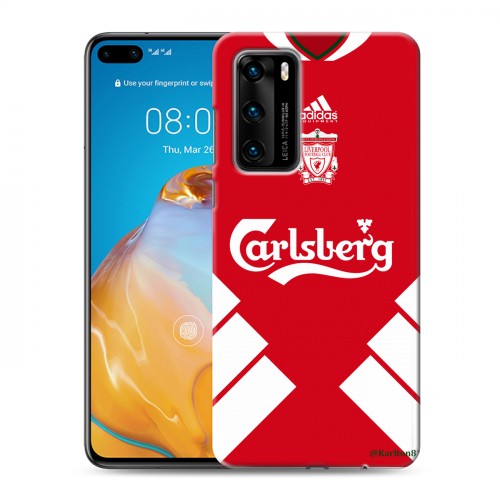 Дизайнерский пластиковый чехол для Huawei P40 Carlsberg