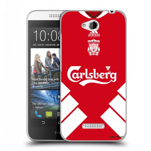 Дизайнерский пластиковый чехол для HTC Desire 616 Carlsberg