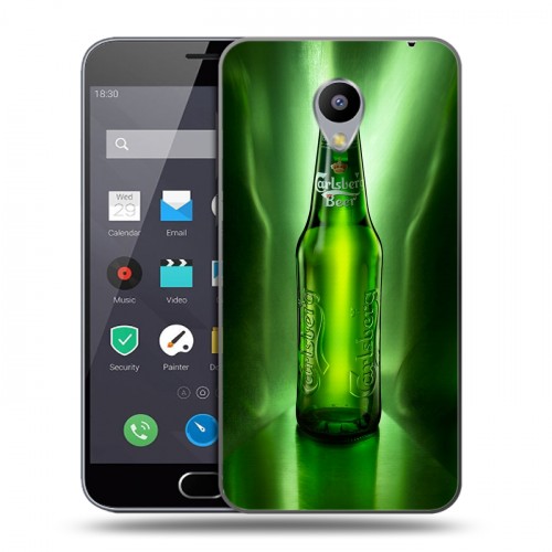 Дизайнерский пластиковый чехол для Meizu M2 Note Carlsberg