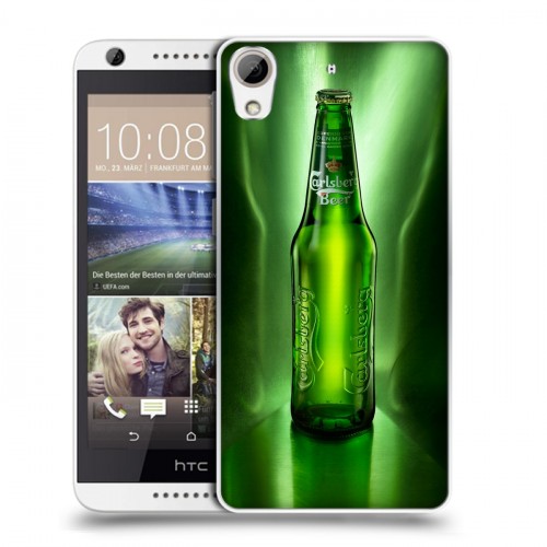 Дизайнерский пластиковый чехол для HTC Desire 626 Carlsberg