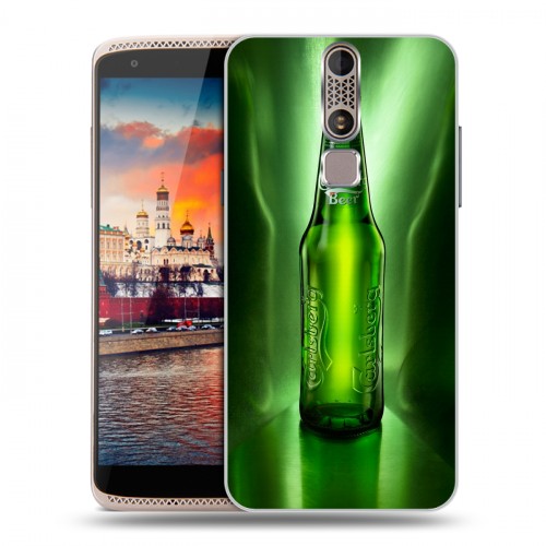 Дизайнерский пластиковый чехол для ZTE Axon Mini Carlsberg