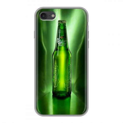 Дизайнерский силиконовый чехол для Iphone 7 Carlsberg