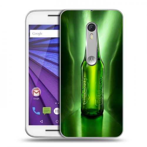 Дизайнерский пластиковый чехол для Lenovo Moto G Carlsberg