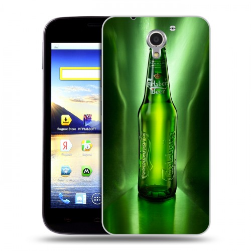 Дизайнерский пластиковый чехол для ZTE Blade A510 Carlsberg