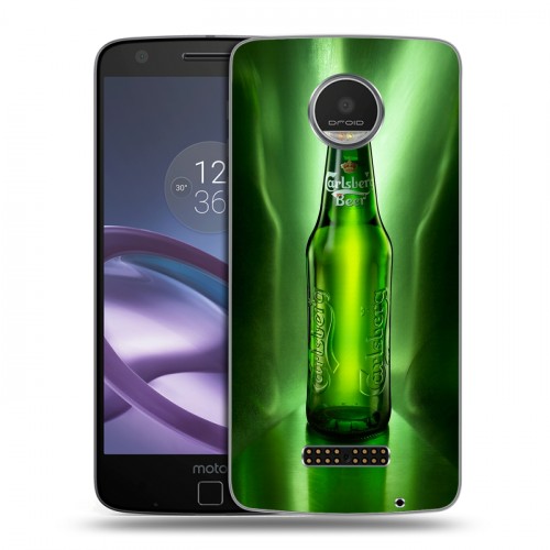 Дизайнерский пластиковый чехол для Lenovo Moto Z Play Carlsberg