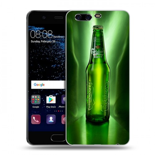 Дизайнерский пластиковый чехол для Huawei P10 Carlsberg