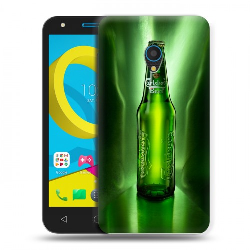 Дизайнерский пластиковый чехол для Alcatel U5 Carlsberg